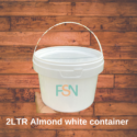 2LTR Almond White Container (per dozen )